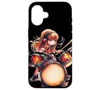 Paire de Baguettes de Batterie Rock & Roll Hands pour Filles Coque pour iPhone 16