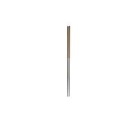 Paire de baguettes simples et exquises en acier inoxydable 304 antidérapantes et brûlantes - 36 cm par paire