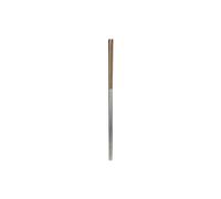 Paire de baguettes simples et exquises en acier inoxydable 304 antidérapantes et brûlantes de couleur unie - 40 cm