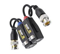 Paire de balun de câblage de caméra, transmetteur vidéo analogique passif, conception de bornier de connecteur coaxial, adaptateur facile à installer, de maintenance pour l ' installateur, vidéo