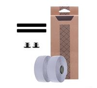 Paire de bandes antidérapantes et absorbant les chocs pour guidon de vélo de route fabriquées en polyuréthane et EVA pour améliorer le confort du cyclisme (violet grisâtre)