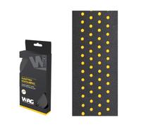 PAIRE DE BANDES GUIDON DOUBLE COULEUR NOIR JAUNE WAG LONGUEUR 1600 MM ÉPAISSEUR