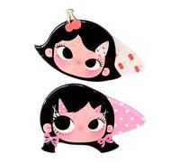 Paire de Barrettes à Cheveux Fille, B | Clips décoratifs en acrylique pour le contrôle des franges, le toilettage quotidien, l ' accent décontracté sur une