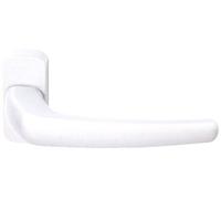 Paire de béquille Siluete à ressort carré 8 mm sur rosace blanc SOFI 5113300120