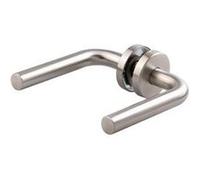 Paire de béquilles inox BEZAULT 1 coude LC1 rosette - 80341