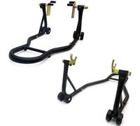 Paire de Béquilles lève-Moto Support Avant + arrière à fourches