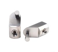 Paire de blocs de distribution audio de voiture haute puissance 0GA à 0GA pour double amplificateurs, terminal en alliage d'aluminium pur avec compatibilité 12-48 V,