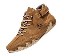 Paire de bottines pour femme - Commerce extérieur - Bottes hautes - Pour homme et femme - Bottes courtes - Tendance - Respirantes, marron, 39 EU