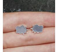 Paire de Boucles d'oreilles à Tige élégantes en Argent pour Femmes, Motif Pluie, Nuages, Soleil et Tonnerre, New-Sun