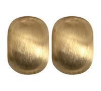 Paire de boucles d'oreilles carrées en or mat brossé de 1,3 cm, clous d'oreilles hypoallergéniques en argent, parfaites pour un usage quotidien, boîte de rangement incluse