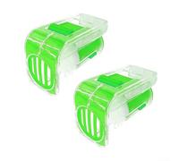 Paire de bouteilles en plastique Queen Bee avec 2 bouteilles et cages de marquage pour l'inspection de la ruche (vert)