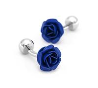 Paire de boutons de manchette amusants style rose smoking pour homme, M, Acier inoxydable, N'ont pas