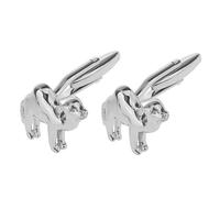 Paire de boutons de manchette en acier inoxydable pour homme, 18 x 24mm, Length 24mm, Acier inoxydable, Pas de gemme