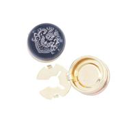 Paire de boutons de manchette ronds avec relief | Dos à charnière, accessoire de chemise en alliage de zinc pour une tenue formelle