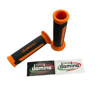 PAIRE DE BOUTONS DOMINO ANTHRACITE ORANGE POUR PLAGGIO BONJOUR BOXER GRILLO