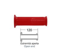 PAIRE DE BOUTONS GUIDON DOMINO POUR MOTO SCOOTER STYLE UNIVERSEL ROUGE