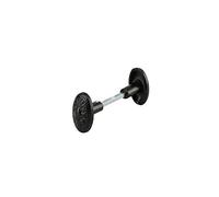 Paire de Boutons Ovoïdes pour Porte d'entrée, Carré 6x90 mm, 1 Portée, Fonte Peinte, Noir, Conçus pour Équiper Votre Porte d'entrée, Finition Parfaite, Installation Facile, THIRARD