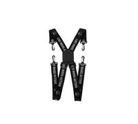 Paire de bretelles élastiquées MOUSQUETON NOIR - LMA LEBEURRE - 99139