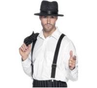 Paire de Bretelles Noires - Noir Noir G