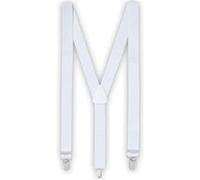 paire de bretelles polyester blanc adulte - boland 00591 Blanc G