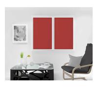 SOLEIL D'OCRE Paire de brises bise Panama 60x120 cm rouge