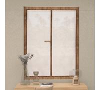 Soleil d'ocre, Paire de Brise bise 60x160 cm Celia Blanc