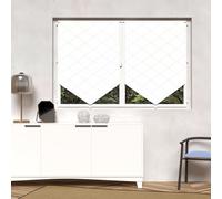 Soleil d'ocre, Pauline Paire de Brise bise, Polyester, Blanc, 60x90 cm