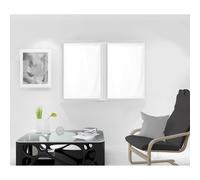 Paire de brise bise 70x90 cm DOLLY blanc, par Soleil d'Ocre