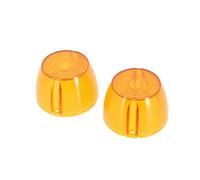 Paire De Cabochon De Clignotant Orange Rond Pour Mobylette Mbk 51 Neuf Cyclo