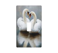 Paire de cache-interrupteurs décoratifs à bascule simple pour cuisine, ferme, chambre à coucher, salle de bain