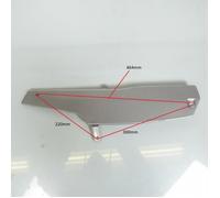 Paire de cache latéraux métallique gris pour mobylette MBK 50 51 Swing - MFPN : paire gris-251903-1N