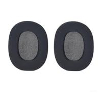 Paire de cache-oreilles souples de rechange pour casque sans fil Sony WH-1000XM6 - Coussinets en mousse à mémoire de forme haute densité pour isolation phonique - Noir
