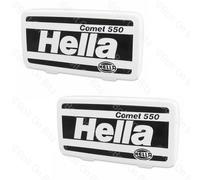Paire De Cache Projecteurs Antibrouillard Avant HELLA Comet 550 Blanc