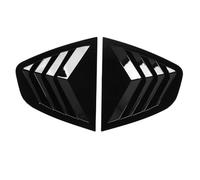 Paire de caches à persiennes pour vitre arrière, persiennes pour Les vitres latérales arrière de la 2016-2024, Garniture Robuste en ABS pour Les Volets des vitres de Quart (Noir Brillant)