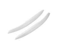 Paire De Caches De Sourcils De Phares Pour Polo MK5 2011-2018 Noir Brillant/blanc Style Extérieur De La Voiture(Wit)