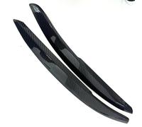 Paire De Caches De Sourcils De Phares Pour Polo MK5 2011-2018 Noir Brillant/blanc Style Extérieur De La Voiture(Carbon fiber look)