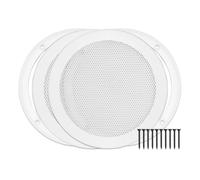 Paire de caches pour haut-parleurs 6-1/2"""" montage en surface blancs RH-4002-6.5-2-A de Reliable Hardware Company