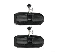 Paire de cadenas rotatifs à 360 degrés pour bateaux gonflables et kayaks, supports de rames qui offrent un rangement sécurisé des pagaies et une prévention des gouttes d'eau (noir)