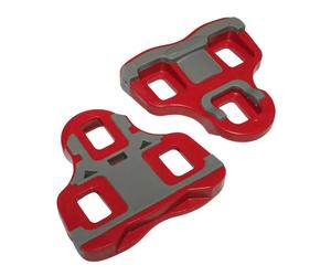 Paire de cales de pédale bi-matière angle 6° Newton Type Look Keo Rouge