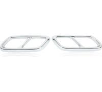 Paire de carénages de la tubulure d'échappement arrière de remplacement pour Mercedes -Benz Classe C W206 2021 Up Electrosilvering