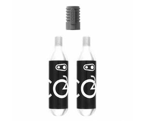 Paire de cartouches co2 avec percuteur crankbrothers 25g Noir