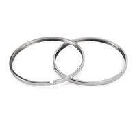 Paire de cerclage de phare aluminium pour 2CV Fourgonnette - qualité origine