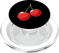 Paire de cerises - Motif fruits PopSockets PopGrip pour MagSafe
