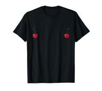 Paire de Cerises Rouges Esthétiques Fruits d'été Tendance T-Shirt