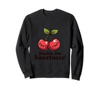 Paire de Cerises souriantes de Dessin animé Sweatshirt