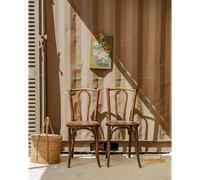 Paire de chaises bistrot en bois n°1404