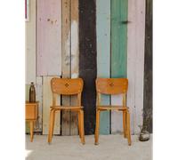 Paire de chaises en bois n°1386