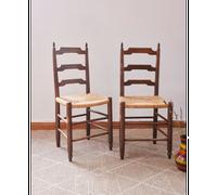 Paire de chaises en paille n°1340