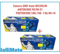Paire De Chambres À Air Ant+Post Michelin UHD 4mm 90/90-21 120/90-18 Off Road