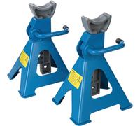 Paire de Chandelle fixe à crémaillère 3 Tonnes Pied large Auto Moto Quad X 2